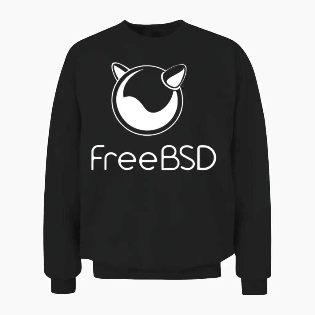 Freebsd Unisex Sweatshirt in Black