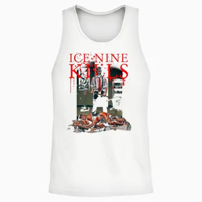 Ice Nine Kills - Bloody T-Shirt, Black Unisex Tank Top - White