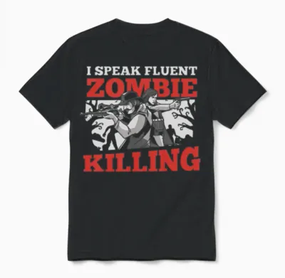 Zombie Funny Unisex T-Shirt - Black
