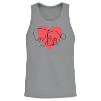 Love and Romance Unisex Tank Top - Sport Grey – 2