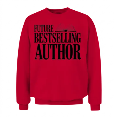 Future Bestselling Author Unisex Sweatshirt - Red