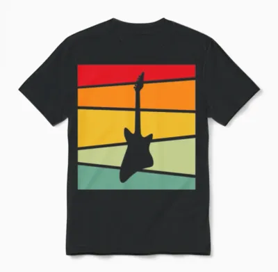 Rock Retro Unisex T-Shirt - Black