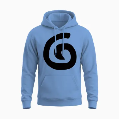 Black Spiral Circle Kinoshita Kazuya Anime Cosplay Unisex Hoodie - Carolina Blue