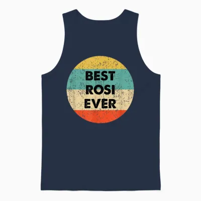 Rosi Vorname Unisex Tank Top - Navy