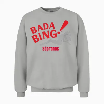 The Sopranos Bada Bing! Adult Unisex Sweatshirt - Ash