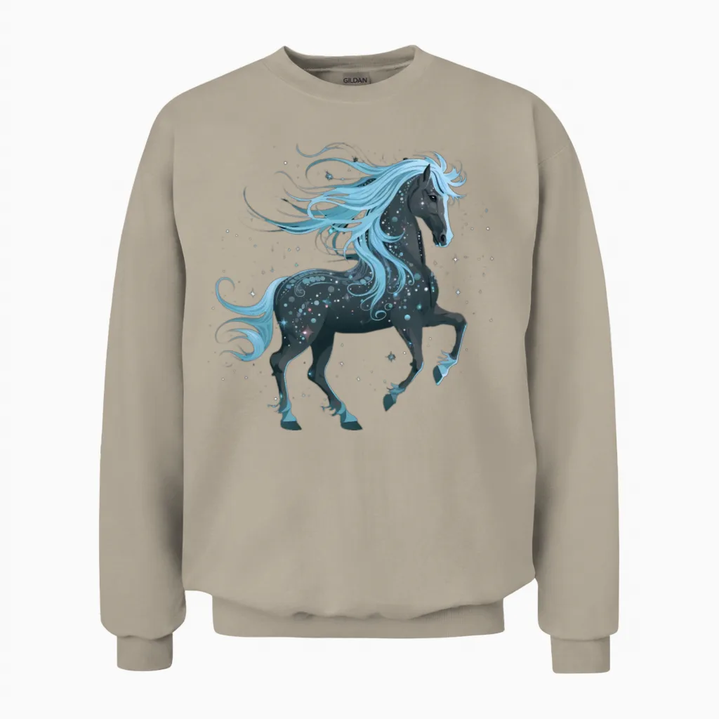 Star Horse - Lovers Unisex Sweatshirt in Sand