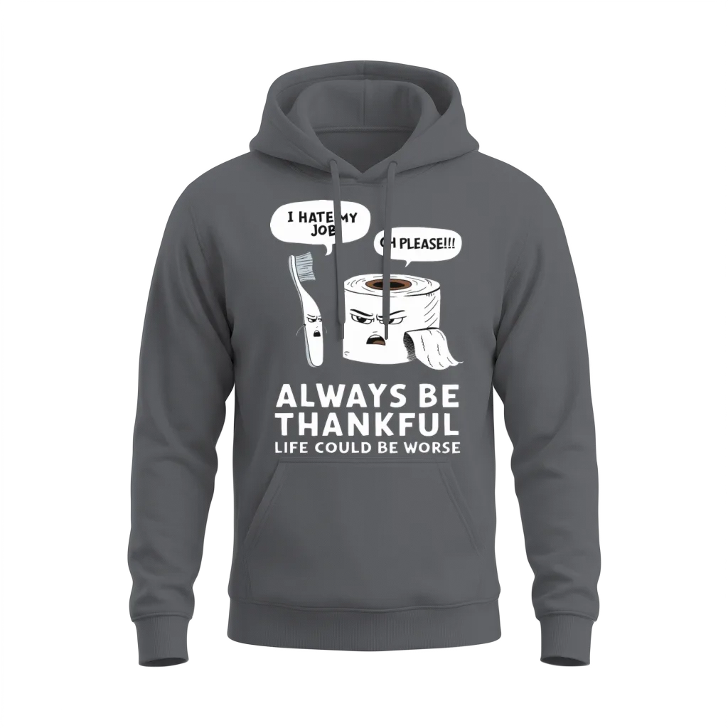 Toilets Humor Toilet Joke for a Toilet Joke Unisex Hoodie - Charcoal