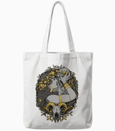 The Witch Tote Bags - White