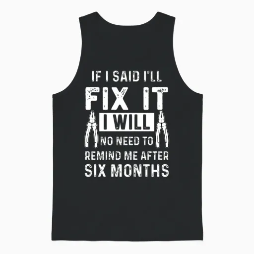 Mechanic Handyman Mechanics Unisex Tank Top in Black