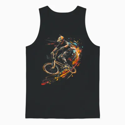 Freestyle Bmx Graffiti T-Shirt - Unisex Erwachsene - Schwarz - Klein - V-Ausschnitt Mit Halbarm Unisex Tank Top - Black
