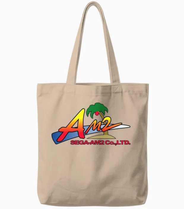 Vintage Am2 Retro Console Gaming Gift Tote Bags in Natural