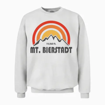 Mt. Bierstadt Colorado Unisex Sweatshirt - White