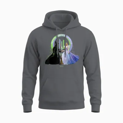 Wicked: for Good Glinda and Elphaba Friends Forever Changed Unisex Hoodie - Charcoal