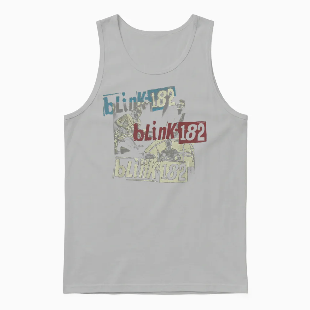Official Blink-182 Photo Unisex Tank Top in Ash
