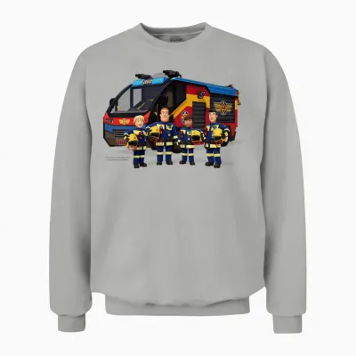 Feuerwehrmann Sam - Einsatzwagen Jupiter Unisex Sweatshirt - Ash