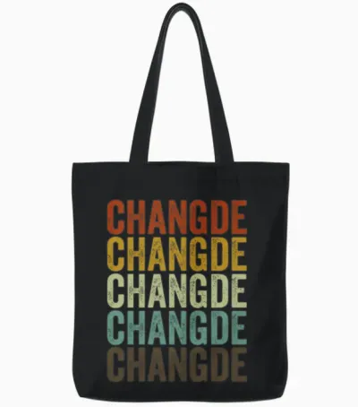 Changde China Retro Vintage Tote Bags - Black