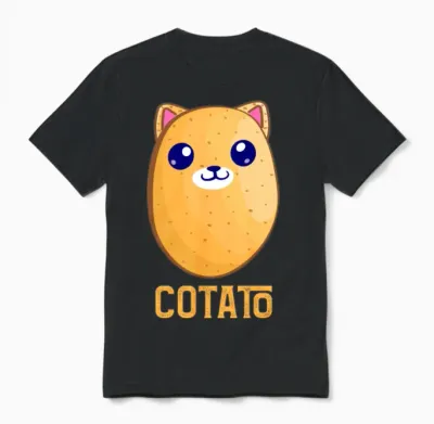 Funny Cotato Unisex T-Shirt - Black
