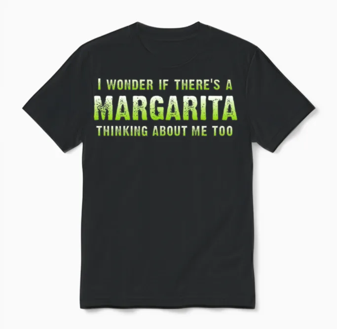 Funny Margarita Unisex T-Shirt in Black