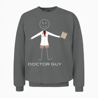 Drôle De Docteur Pour Homme, Docteur Médical T-Shirt Haut De Gamme Unisex Sweatshirt - Graphite Heather