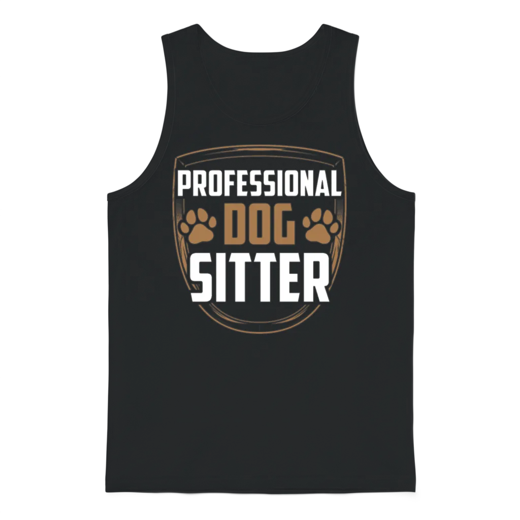 Professional Dog Sitter Puppy Dog Sitting Dogs Unisex Tank Top - Black
