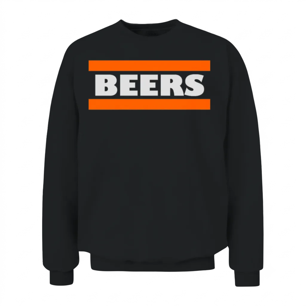 Beers Wine & Beer Unisex Sweatshirt - Black