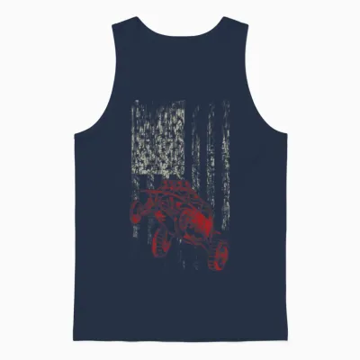 Dune Buggy Usa Grunge Unisex Tank Top - Navy