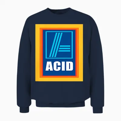 Acid - Your Trip Market - Lustiges Techno Design Für Ravers Unisex Sweatshirt - Navy