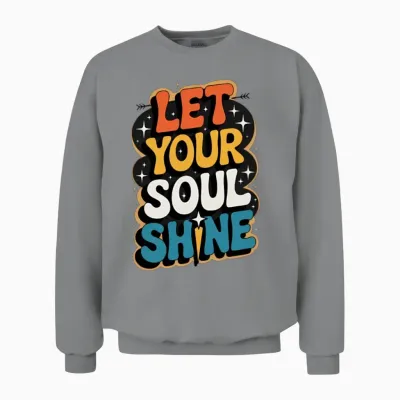 Soul Shine Retro Unisex Sweatshirt - Sport Grey