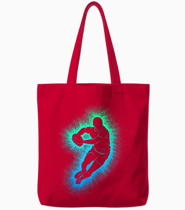 Rugby Kinder Jungen Tote Bags in Red