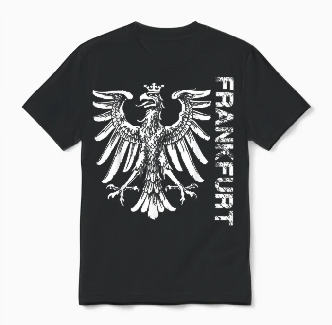 Frankfurt Fan Shirt Für Damen Herren Und Kinder. Fanblock Unisex T-Shirt in Black