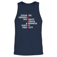 Anti Trump Shirt Resist T Shirt Political T Shirts Unisex Tank Top - Navy – 2