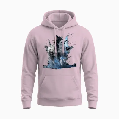 Dog Dock Diving Dock Jumping Swimming Unisex Hoodie - Light Pink