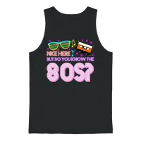 1980 Retro 80s Unisex Tank Top - Black – 1