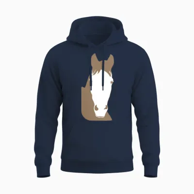 Horse Unisex Hoodie - Navy