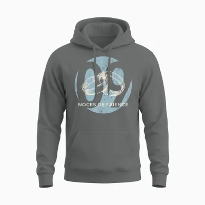 Idée Cadeau Couple 9 Ans De Mariage – Noces De Faïence Unisex Hoodie - Graphite Heather