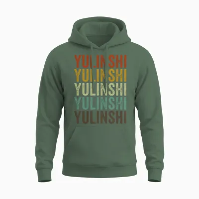 Yulinshi China Retro Vintage Unisex Hoodie - Military Green