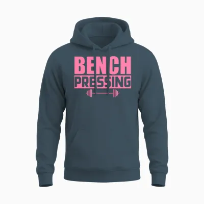 Bench Press Bench Press Bench Press Bench Press Unisex Hoodie - Dark Heather