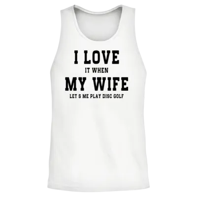 Funny Golf Unisex Tank Top - White