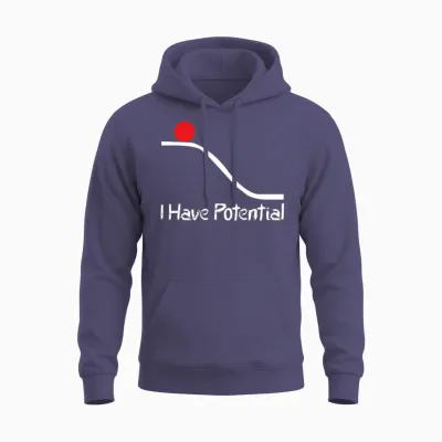 Physics I Have Potential Energy Funny Unisex Hoodie - Heather Sport Dark Navy