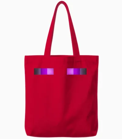 Enderman Eyes Tote Bags - Red