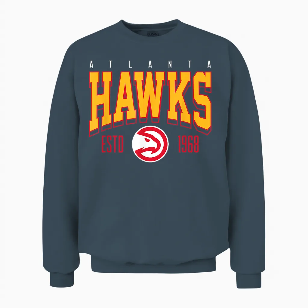 Nba Official Atlanta Hawks Battle Tested Unisex Sweatshirt in Dark Heather