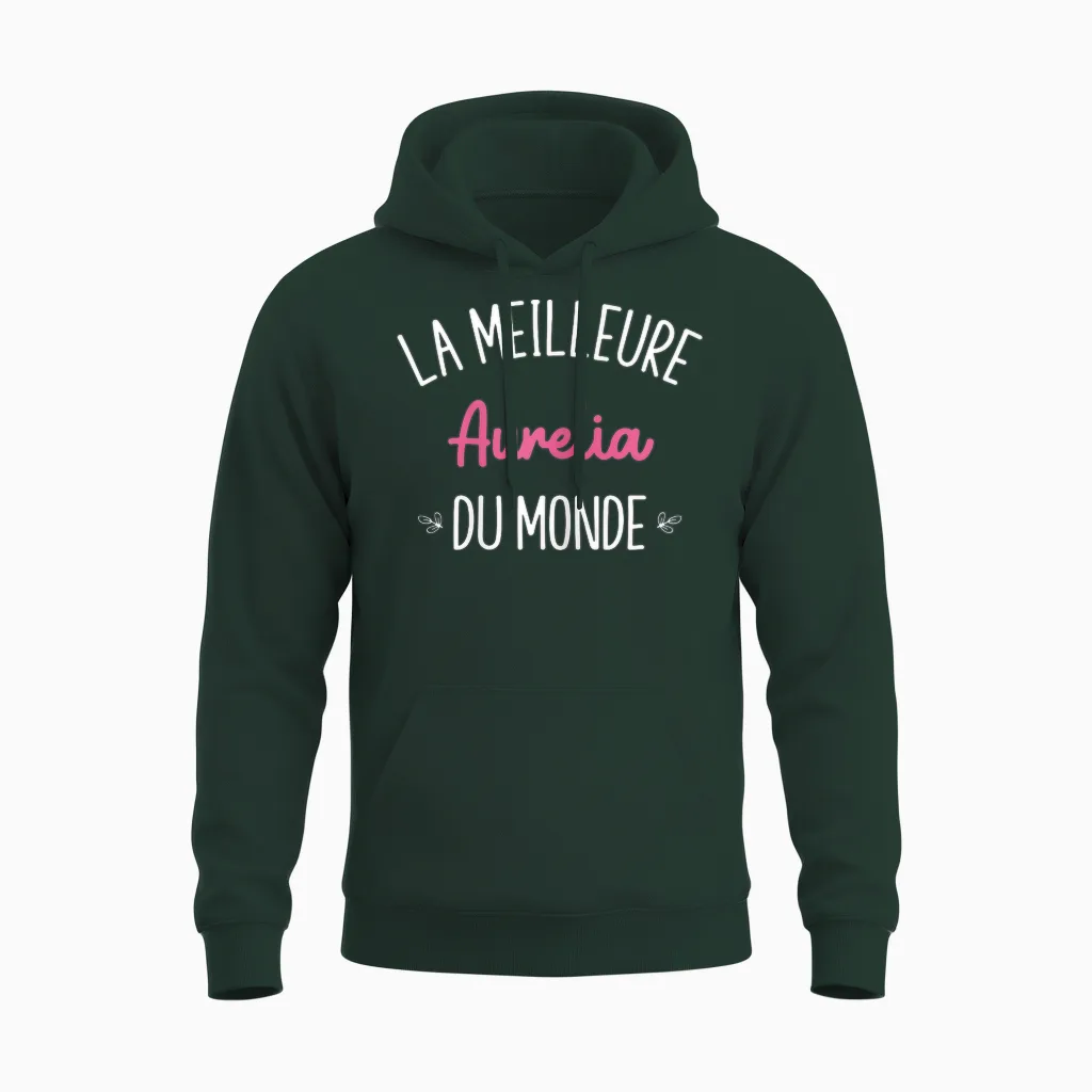 Femme Humour Cadeau Personnalisé Bff Prénom Aurelia Unisex Hoodie in Forest