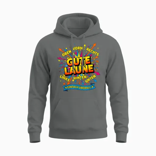 Gute Laune Top Bottom for Mallorca, Malle, Apres Ski Unisex Hoodie - Graphite Heather