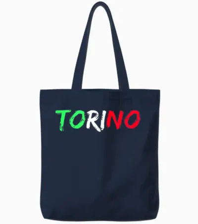 Drapeau De La Ville Italienne De Turin Tote Bags - Navy