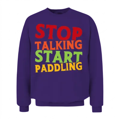 Kayaking Kayaker Canoeing Outdoor Water Kayak Unisex Sweatshirt - Purple