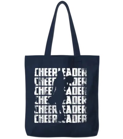 Funny Cheerleader Tote Bags - Navy