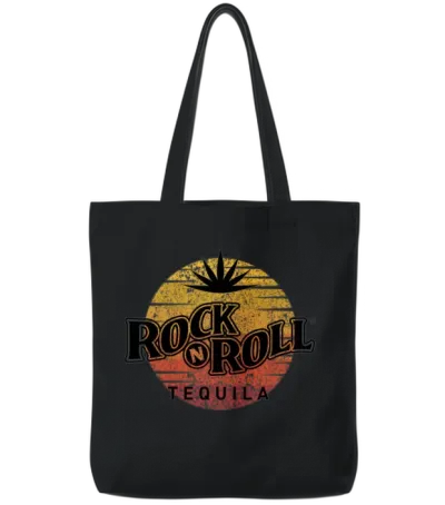 Rock N Roll Tequila Third Collection Tote Bags - Black