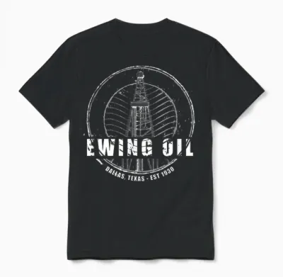 Dallas | Ewing Oil Company Classic 80er Jahre Tv Unisex T-Shirt - Black