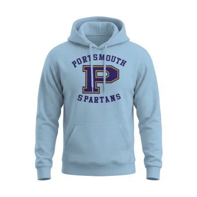 Old School Lions Portsmouth Spartans Unisex Hoodie - Light Blue