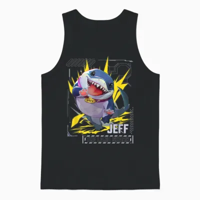 Marvel Rivals Gamerverse Super Hero Pvp Jeff the Land Shark T-Shirt, Black Unisex Tank Top - Black